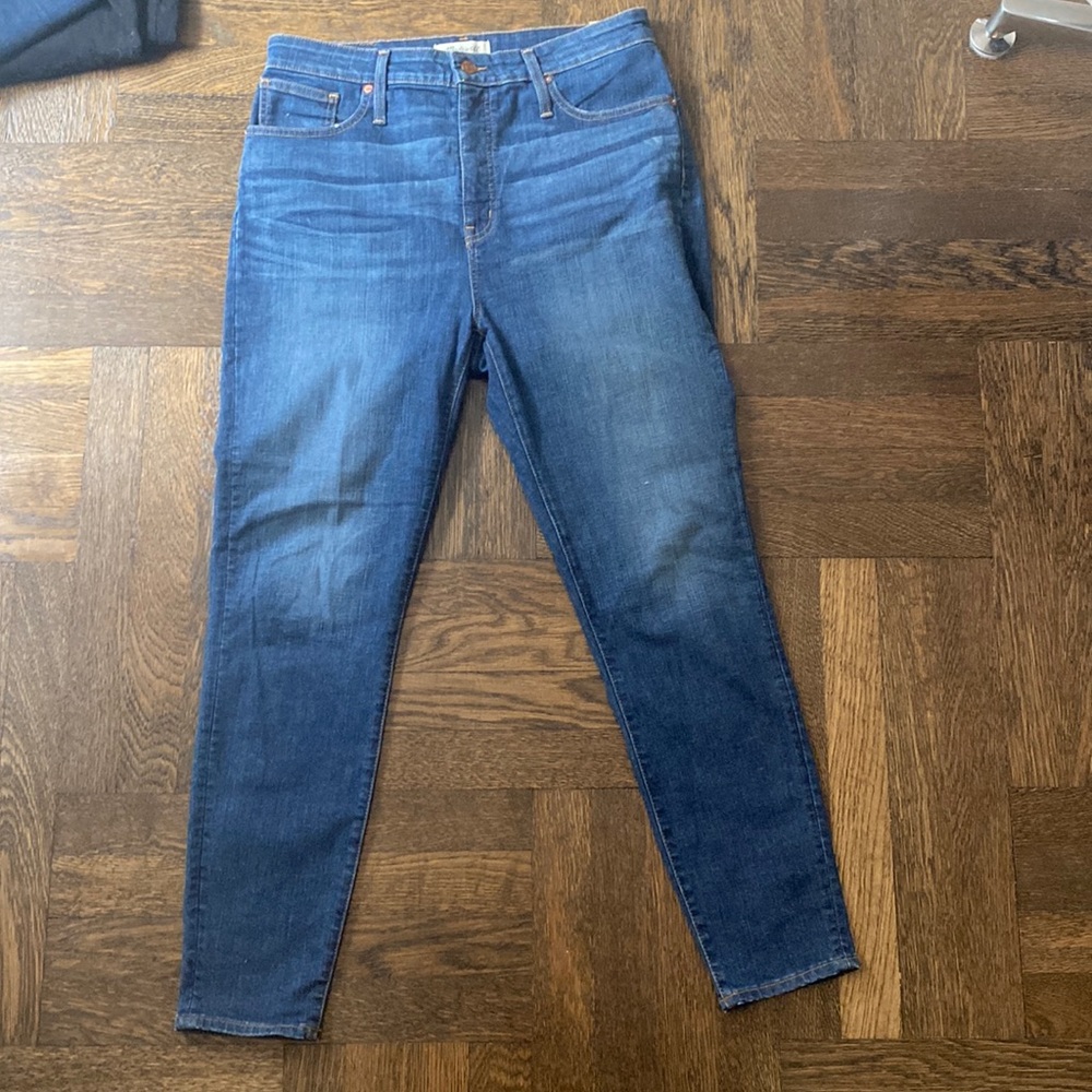 Madewell denim jeans curvy high rise skinny 32